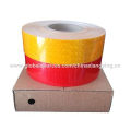 Red Color Reflective Safety Tape with Pet Material